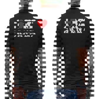 おばあちゃん大好きおばあちゃん大好き メンズTシャツ バックプリント - Kawaiitshirt