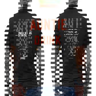 おばちゃんに一杯 酒飲み アルコール 飲酒 パーティー ドリンク メンズTシャツ バックプリント - Kawaiitshirt