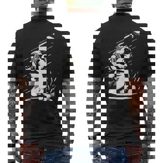 おもしろtシャツ シーズー ゴルフ 犬 子犬 メンズ 犬好きグッズ かわいい おもしろ 服 メンズTシャツ バックプリント - Kawaiitshirt