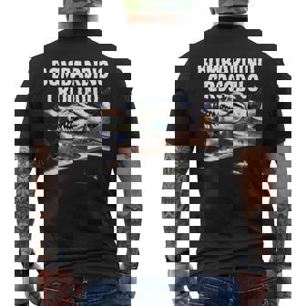 おもしろい ボンバルディーノ クロコディロ イタリア Ai 動物 ブレイン ミーム メンズTシャツ バックプリント - Kawaiitshirt