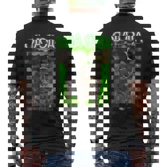 おもしろいいいあ オイア スピニングキャット ミーム おおいいあい 猫 メンズTシャツ バックプリント - Kawaiitshirt