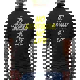 おもしろけん玉 「No Kendama No Life」 メンズTシャツ バックプリント - Kawaiitshirt