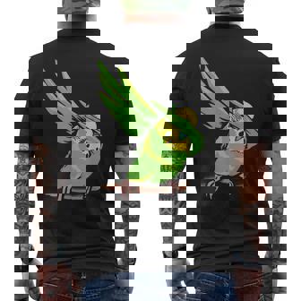 おもしろインコ セキセイインコ ペット オウム 動物 愛 メンズTシャツ バックプリント - Kawaiitshirt