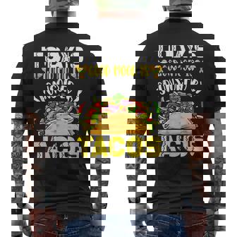 おもしろタコス シンコ・デ・マヨ タコスフェスティバル ビーガン メキシコ料理 メンズTシャツ バックプリント - Kawaiitshirt