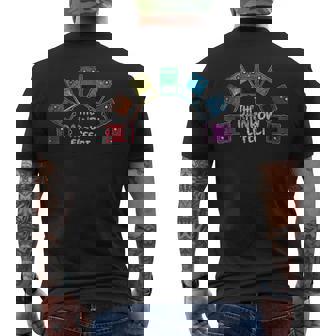 おもしろレインボーエフェクトギターペダルtシャツ メンズTシャツ バックプリント - Kawaiitshirt