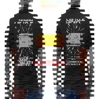 かわいい カワイイ オムレツ 少ない人 もっとオムレツ メンズTシャツ バックプリント - Kawaiitshirt