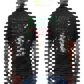 かわいい ダンディ ディンモント テリア 犬 クリスマス いたずら 素敵 試した メンズTシャツ バックプリント - Kawaiitshirt