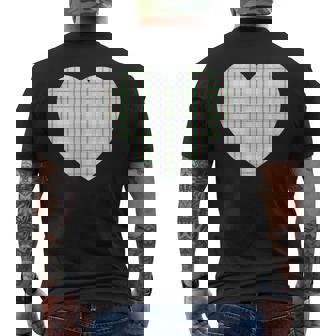 かわいい レトロ チェック柄 ギンガム柄 ミニマリスト メンズTシャツ バックプリント - Kawaiitshirt