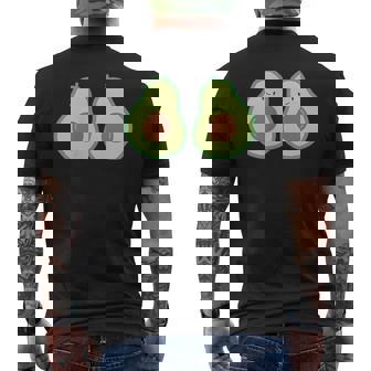 かわいいアボカド メンズTシャツ バックプリント - Kawaiitshirt