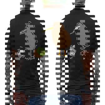 かわいいキウイの鳥と果物 ニュージーランド メンズTシャツ バックプリント - Kawaiitshirt