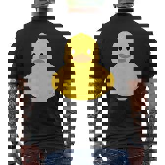 かわいいゴム製アヒルのアヒル メンズTシャツ バックプリント - Kawaiitshirt