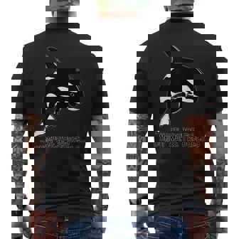 かわいいシャチ Orca メンズTシャツ バックプリント - Kawaiitshirt