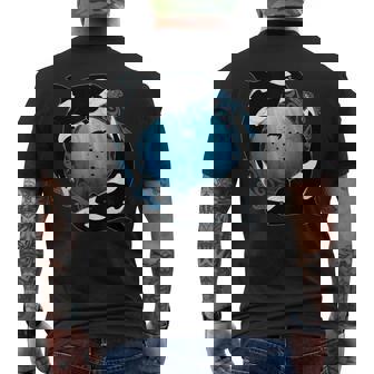 かわいいシャチキラークジラ メンズTシャツ バックプリント - Kawaiitshirt