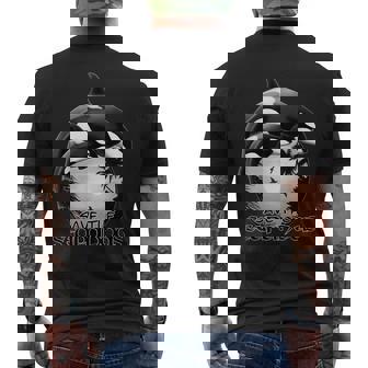 かわいいシャチサモアポリネシア メンズTシャツ バックプリント - Kawaiitshirt