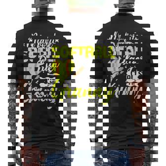 かわいいソフトボール グラニー スポーツ チームプレーヤー メンズTシャツ バックプリント - Kawaiitshirt