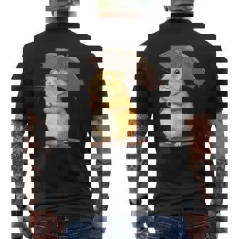 かわいいハムスターと傘のコスチューム。 メンズTシャツ バックプリント - Kawaiitshirt