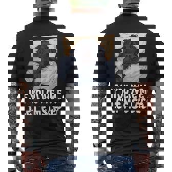 かわいいフラットコートレトリバー If You Love Meleep メンズTシャツ バックプリント - Kawaiitshirt