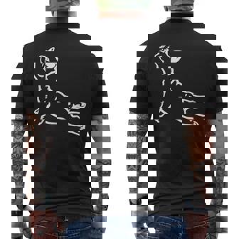 かわいいフレンチブルドッグ ヨガ 面白い フレンチブルドッグ オーナー メンズTシャツ バックプリント - Kawaiitshirt