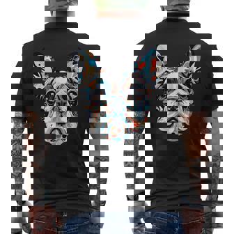 かわいいフレンチブルドッグ 子犬 犬 ラブ メンズTシャツ バックプリント - Kawaiitshirt