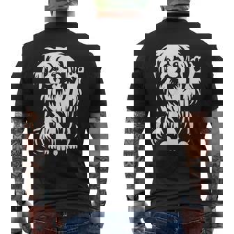 かわいいペキニーズ ハート足犬グラフィック デザイン メンズTシャツ バックプリント - Kawaiitshirt