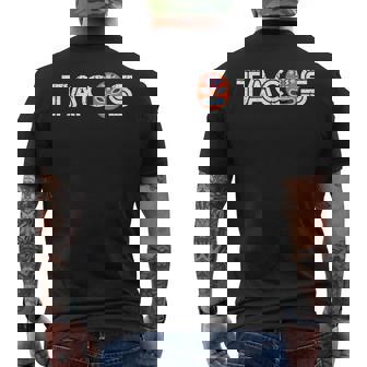 かわいいユニークなルチャリブレレスリングマスク タコスギフト メンズTシャツ バックプリント - Kawaiitshirt