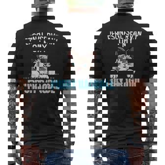 かわいいラグドール猫のデザイン-私のラグドールが大好き メンズTシャツ バックプリント - Kawaiitshirt