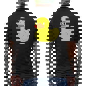 かわいいラバーダックイエローグラフィックかわいいラバーダック メンズTシャツ バックプリント - Kawaiitshirt