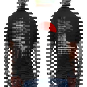 きのこ 建築 アート イラスト モチーフ きのこ メンズTシャツ バックプリント - Kawaiitshirt