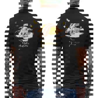 ぐでたま おやすみ メンズTシャツ バックプリント - Kawaiitshirt