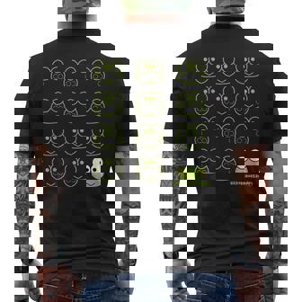 けろけろけろっぴ Usデザイン カオ メンズTシャツ バックプリント - Kawaiitshirt