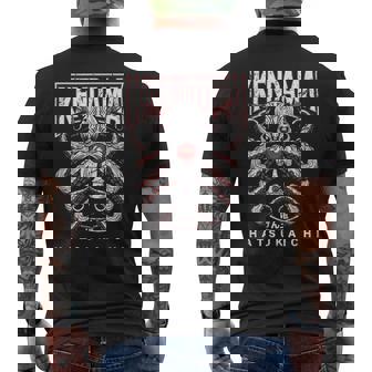 けん玉 はつかいち たこ けん玉 バトル 漢字 お土産 メンズTシャツ バックプリント - Kawaiitshirt