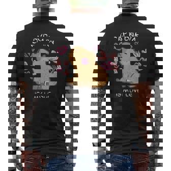 げっ歯類 面白いカピバラ カピバラアート メンズ レディース キッズ メンズTシャツ バックプリント - Kawaiitshirt