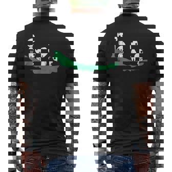 こだま 日本のお化けジャパン 童話 メンズTシャツ バックプリント - Kawaiitshirt