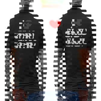 しゃぶしゃぶ大好き アイハート しゃぶしゃぶ メンズTシャツ バックプリント - Kawaiitshirt