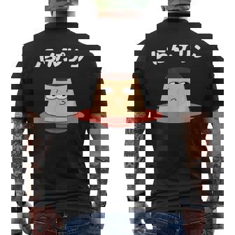 しらんぷりんおやじ ギャグ 恐怖 ギャグ プリン ジョーク ダガレ 好き おもしろ ネット メンズTシャツ バックプリント - Kawaiitshirt