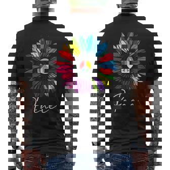 すべての愛する人々に平和 陽気なデザイン メンズTシャツ バックプリント - Kawaiitshirt