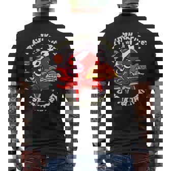 たこ焼きタイム 大阪 日本 タコスナック たこ焼き メンズTシャツ バックプリント - Kawaiitshirt