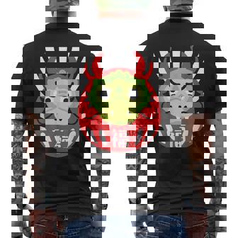 だるま、Daruma Year Of The Dragon、辰年、だるま メンズTシャツ バックプリント - Kawaiitshirt