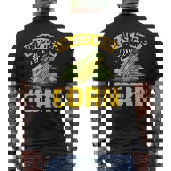 とうもろこし野菜 とうもろこし メンズTシャツ バックプリント - Kawaiitshirt