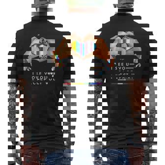 なるほど、愛してる、受け入れるよ、Lgbtqの味方プライド メンズTシャツ バックプリント - Kawaiitshirt