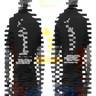 にしきあなご《Anago》【どうぶつフレンズ】水族館 ゆるくて かわいい 面白 動物 イラスト メンズTシャツ バックプリント - Kawaiitshirt