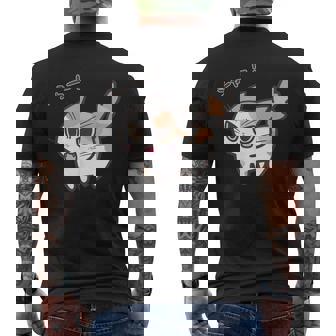 ねこシャーパステル三毛猫ver メンズTシャツ バックプリント - Kawaiitshirt