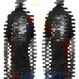 ひなビタスタンプ 凛03「滅べばいいのよ」 メンズTシャツ バックプリント - Kawaiitshirt