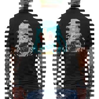 ひなビタスタンプ 心菜01「オナカスイタ」 メンズTシャツ バックプリント - Kawaiitshirt