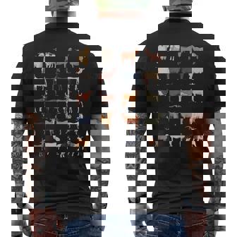 ふれあい動物園 たくさんのヤギ メンズTシャツ バックプリント - Kawaiitshirt