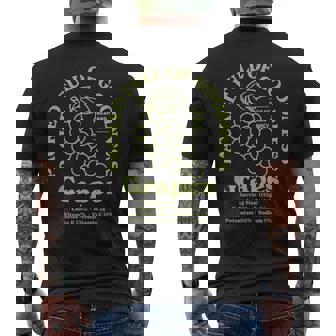 ぶどう メンズTシャツ バックプリント - Kawaiitshirt