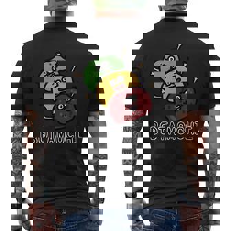 ぼたもちさんたち メンズTシャツ バックプリント - Kawaiitshirt