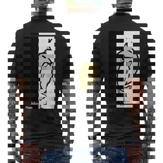 みんな大好きハシビロコウ 動かない鳥 ハシビ郎クラブt 動物園 鳥 おもしろ かわいい 両面プリント メンズTシャツ バックプリント - Kawaiitshirt