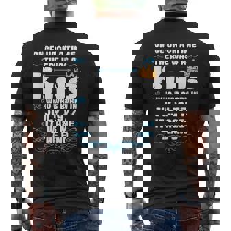 むかしむかし、王様がいました。1977年7月誕生日 メンズTシャツ バックプリント - Kawaiitshirt