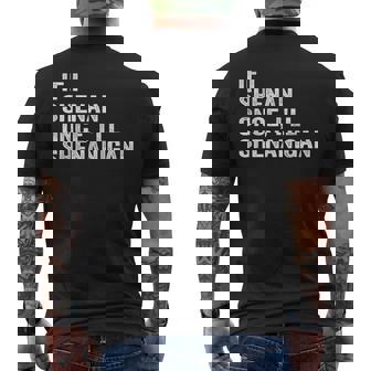 もし私が一度シーナンなら悪ふざけする面白い名言 メンズTシャツ バックプリント - Kawaiitshirt